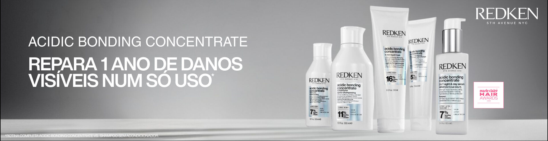 Redken Acidic Bonding Concentrate, repara 1 ano de danos vis&iacute;veis num s&oacute; uso.
